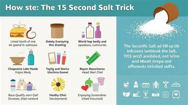 15 Second Salt Trick: The Revolutionary Way to Boost Your Health and Well-being