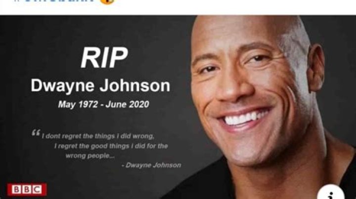 Dwayne Johnson Is Dead: Debunking the Rumors and Understanding the Truth