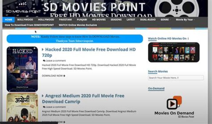SDMoviePoint: Your Ultimate Guide to Movie Streaming and Downloads